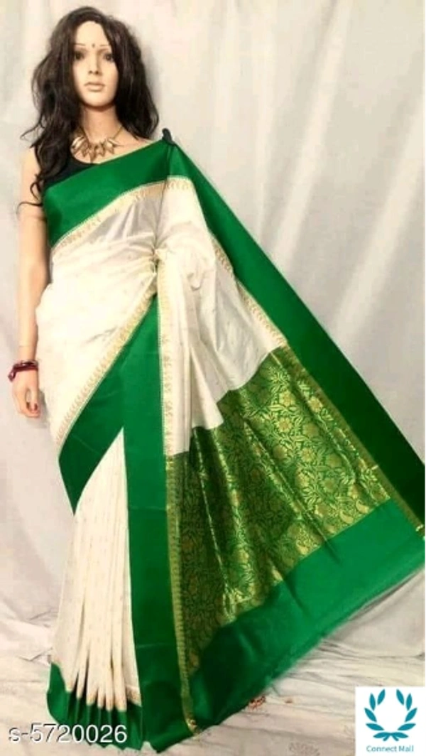  Kanjeevaram Designer Silk Saree - Saree Length Size: 5.5m Blouse Lenggth Size :0.8m, Saree and Blouse Fabric: Kanjeevaram Silk, Pack Of;1